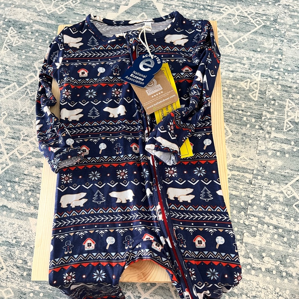 Bellabu Bear Bamboo Zippy 12-18mo